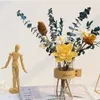 Fiori secchi Fiori secchi Eucalipto Cotone Bouquet Decor Disposizione dei fiori per la festa nuziale Decorazione della tavola di casa Regalo per la madre Fidanzata R230720