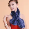 Vrouwen warm Weave bontsjaal hoogwaardige mode-accessoires dames winter warme sjaal 100% bont 246f