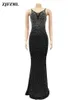 Basic Casual Dresses Seductive Glitter Rhinestones Trupmet Dress Woman Sexy Spaghetti Strap Big Backless Vestidos Gorgeous Nightclub Party Dresses 230719