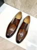 Véritable 5a Chaussures en cuir d'origine Designer Hommes à lacets à lacets