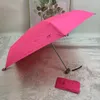 Paraplu's PALONY Pocket Mini Draagbaar Superlicht en dun Effen kleur Stijl Modieus patroon Uv-bescherming Mat handvat Buiten