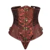 Bustiers Corsets Costume Basque Clubwear Gothique Femme Acier Steampunk Corset Top Underbust Plus Size291g