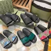 Designer Men Women Slippers Slides Rubber Sandals Blooms Slide Flowers Printing Sandal Leather Platform Slipper Summer Beach Flip Flop size 35-48 08