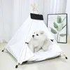 chenils stylos tipi pour chien avec coussin épais chienschiot maisons pour animaux de compagnie avec lit portable pliant chat tipi facile à assembler intérieur extérieur 230719