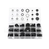 125pcs Rubber Grommet Устанавливает 18 размеров резиновая шнурная штекерная штекерная заглушка, установленная электропроводно