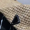 Weave Straw Small Raffias the tote triangle Bag last style Womens mens handbags vacances luxe Designer Shoulder bag prad hand Cross body travel clutch Sacs de plage