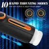 Masturbators Masturbator Masturbator automático con 10 potentes mamadas de empuje vibratoria Copa de masturbación de masturbación Real Toy de sexo vaginal para hombres 230811