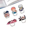 R2289 Anime Jujutsu Kaisen Cartoon Fashion Ring Metal Mobiltelefon Tillbehör Roterande ringfäste Lazy Desktop Bracket Gifts L230619