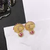 2023 New Spring/Summer ccity Woman Stud Earrings letter C logo Hoop Earing Designer Luxury Women jewelry Accessories 4134