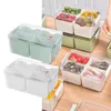 Bouteilles de stockage réfrigérateur organisateur bacs organisation de qualité alimentaire congélateur conteneur pour garde-manger réfrigérateur tiroir cuisine sans BPA