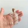 45ml Transparency Glass Bottle With Corks For Wedding Holiday Decoration Christmas Jars Gifts Cute bottle Corks Cap 12pcs253s