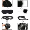 Bondage Leopard Print Restricción Set Bdsm Binding Anal Plug Sex Handle Anal Beads Anal Plug Bullet Vibrador 230719