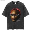 Erkek Tişörtler Genç Thug Thugger Grafik Vintage Tişörtlü Tişörtlü Erkek Hip Hop Punk Tees Erkek Kadın Moda Büyük Boyut Tişörtleri Sokak Giyim T230720