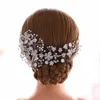 TRiXY H273 Delicate Bruids Hoofdband Bruiloft Haar Sieraden Sparkly Bruiloft Tiara en Kroon Bloemen Hoofddeksels voor Bruid Bruidsmeisjes W293r