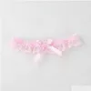 Bridal Garters New Arrive Sell White Lace Bowknot Flowers Leg Ring Garters5359335 Drop Delivery Party Events Accessories Dh0Ue