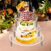 Bakvormen Gereedschap 1 Set Duurzaam Acryl Transparant Verjaardag Cupcake Dessert Standhouder Feestartikelen Taart Display