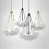 Lampes suspendues Luxe Moderne Or Métal Verre Bulle Shade Lustres Designer Nordic Suspension Pour Restaurant Chambre Salon