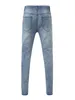 Heren Jeans Heren Distressed Slim Fit Stretch Destroyed Ripped Skinny Mode Gaten Hiphop Denim Broek met een Trendy Twist 230720