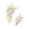 Fleurs décoratives 2 pièces artificielle Floral Swag porte couronne Rose mariage arc fleur pour vacances rideaux guirlande toile de fond tonnelle