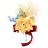 Броши 1pc модные элегантные моделируемые цветы
