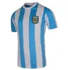 Maradona Soccer Jersey 1986 1994 Argentina Retro 86 Vintage Classic Argentina Maradona 78 Fotbollströjor Maillot Camisetas de Futbol 86 94 Hem bort män barn skjorta