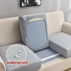 Stoelhoezen Jacquard Bank Zitkussen Hoes Waterbestendig Bubbelpatroon Voor Woonkamer Effen Kleur L-Vorm 1PC