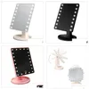 Mirrors Led Touch Sn Makeup Mirror Professional Vanity With 16/22 Lights Health Beauty Adjustable Countertop 180 Rotating C421 Drop Dhlox