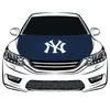 Housse de capot de voiture New YorkYankees Flag 3 3X5FT Engine Flag Tissus élastiques pouvant être lavés253h