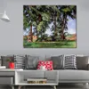 Abstract Art Painting Canvas Tall Trees at the Jas De Bouffan Paul Cezanne Art Unique Handcrafted Artwork Home Decor
