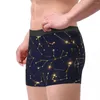Boxer pour hommes, Constellations du zodiaque, espace avec étoiles, culottes pour hommes, sous-vêtements respirants, slips Sexy