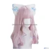 Altri articoli per feste per eventi Peluche Orecchie di gatto Fermaglio per capelli con fiocchi Lolita Kitten Hairpin Copricapo di animali pelosi Barrette decorative Dhzyi