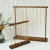 Sieraden Zakjes Tassen Organizer Ketting Display Stand Houten Houder Voor Winkel Sieraden Verpakking Plank Opknoping Case3308