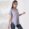 Camisas activas de secado rápido, sueltas, transpirables, de malla, camiseta de retazos, camisetas de entrenamiento de manga corta para mujer, ropa deportiva para mujer, gimnasio, Fitness, camisa de Yoga