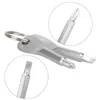 Multifunctionele Pocket Tool Sleutelhanger Outdoor EDC Gear Sleutelhangers Met Slotted Phillips Head Mini Schroevendraaier Set Sleutelhangers Mini tools