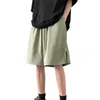 Shorts pour hommes Casual Work Fashion Slim Five Pants Mens Linen Short Set For Men Pockets Basketball Long