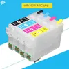 Ink Cartridges 4PK T2971 T2961 296 Refillable For XP-231 XP-431 XP-441 XP-241 Xp231 Xp431 Xp441 Xp241 With One Time Chips302e