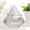 Emballage Cadeau 12 Pcs Transparent Diamant Forme Boîte De Bonbons Boîtes De Faveur Parti Récipient En Plastique Transparent Décor À La Maison Drop Delivery Jardin Festiv Dhblv