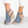 Sandalen Plus Größe Plattform Sandalen Keile Schuhe für Frauen Heels Alias Mujer Sommer Clog Damen Zapatos Mujer L230720