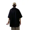 Magliette da uomo Camicia estiva Streetwear Manica corta hawaiana per studenti Harujuku Top oversize monopetto Moda Abbigliamento maschile