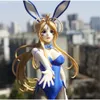 アニメマンガ42cm日本の女の子アニメフィギュアbスタイルああ、私の女神！ Belldandy BunnyVer。 1/4完全なフィギュアアダルトコレクションモデルのおもちゃ