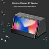 2 in 1 Bluetooth speaker 10 W Fast Wireless Charger Hand Call Portable Bass Power Bank Sound Box For Samsung iPhone326V