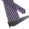 Бобовые галстуки Summer Thin для мужчин классический полосатый 8см гарец -галстук светло -серый пурпурный розовый розовый Cravat Свадебная вечеринка бизнес -смокинг