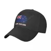 Top Caps Beyzbol Kapağı Kivi Bayrak Kafatası Serin Zelanda Hayranları Vahşi Güneş Gölgesi Tepe Erkekler İçin Ayarlanabilir Açık Mekan Kadınlar