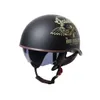 Capacetes de ciclismo motocicleta masculino verão harley vintage scooter elétrico feminino luz concha banda endoscópio t230720