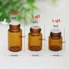 Groothandel Fabrieksprijs Amber 1ml 2ml 3ml 5ml Glazen druppelflessen met tip en doppen Mini lege flesjes voor etherische olie Eliquid Contai Ijjf