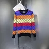 Women Sweter Projektantka mody damska okrągła szyjka Krzyżowca Klasyczne G Leeter Coats Top Ubrania