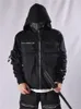 Kvinnors hoodies tröjor Guochao Dark Ninja kläder Multi-Pocket Function Hoodie Men's Loose Zipper Jacket Tactical Hoodie 230720