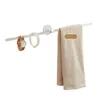 Vit akryl badrum handduk bar badhanddukhållare kreativ handduksställ en enda bar l230704