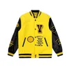 Mens Baseball Coat varsity jacket Flocked Single Breasted Warm Jackets Outerwear Designer Letterman Jacket Couple baseball coats Men Oversized Sport Clothing