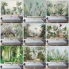 Carpets Palm Tree Tapestry Wall Hanging Tropical Leaves Flowers Pattern Beach Wall Tapestry Animal Backdrop Wall Cloth Carpet Tapestries R230720